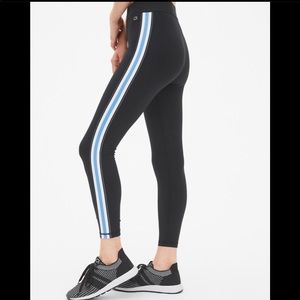 GapFit High Rise Blackout Side-Stripe 7/8 Leggings